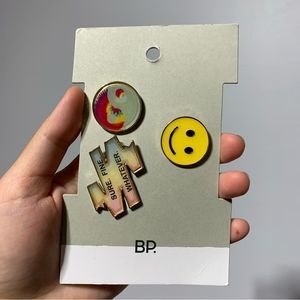 NEW BP. 3 Pack Assorted Enamel Pins Happiness